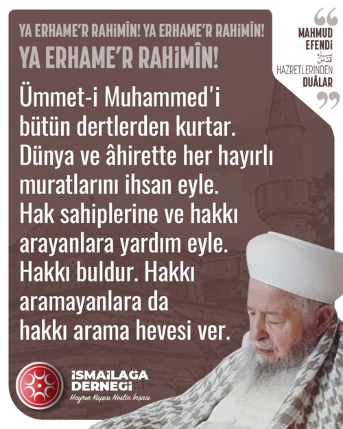 dua, mahmud efendi, mahmud ustaosmanoğlu, dertlerden kurtuluş duası, ümmet